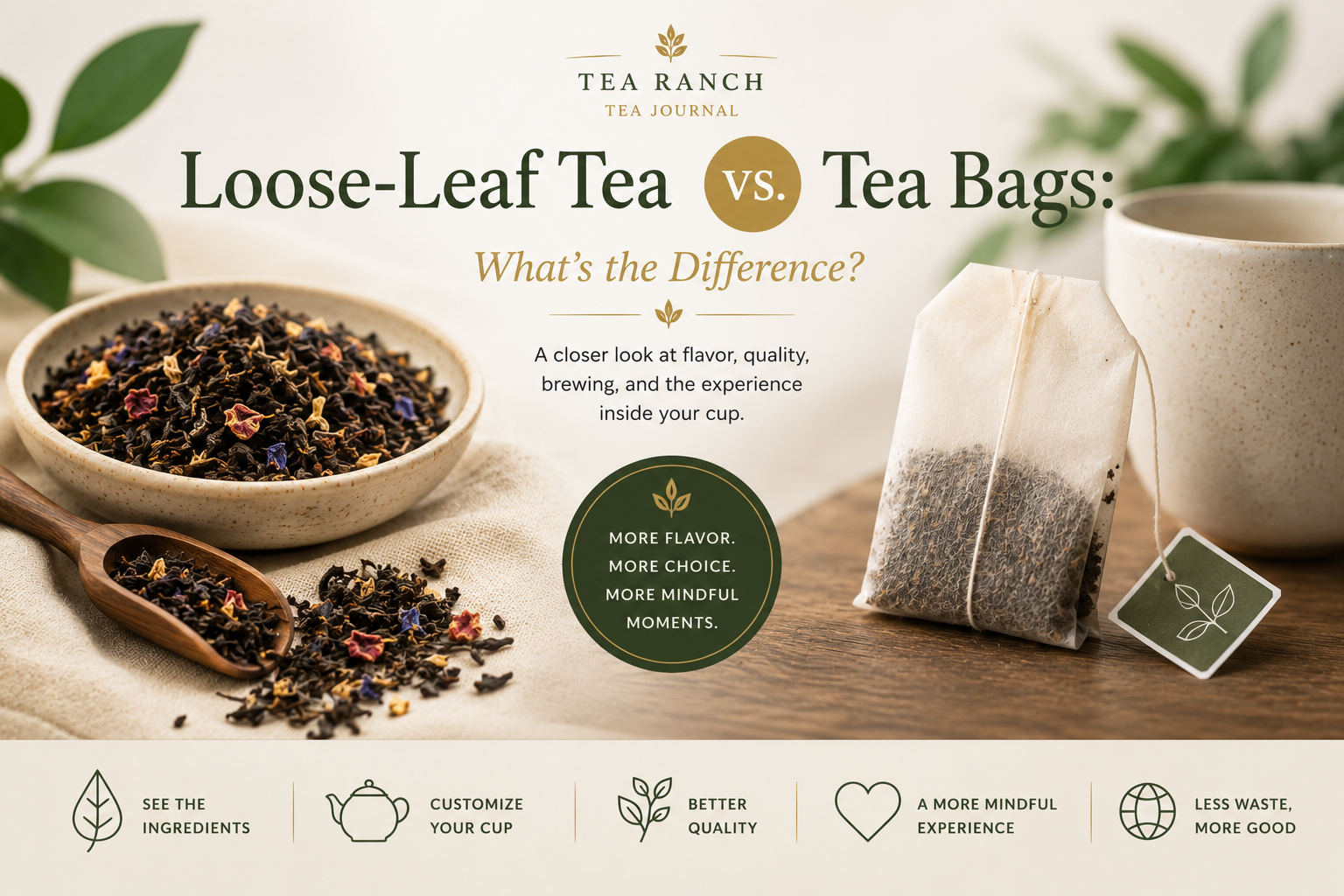 Loose-Leaf Tea vs. Tea Bags: What’s the Difference?